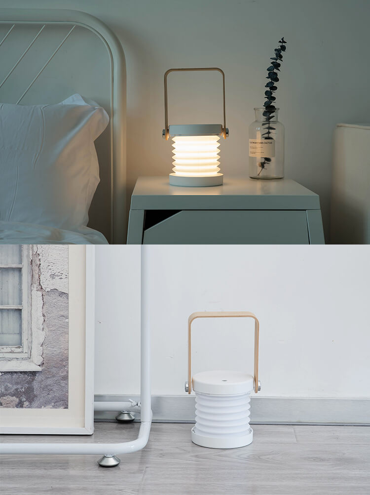 Lantern lampa nattlampa kreativ vikbar bärbar LED bordslampa | Veska
