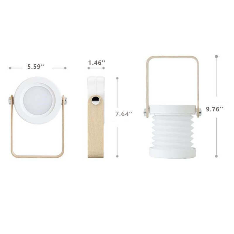 Lantern lampa nattlampa kreativ vikbar bärbar LED bordslampa | Veska