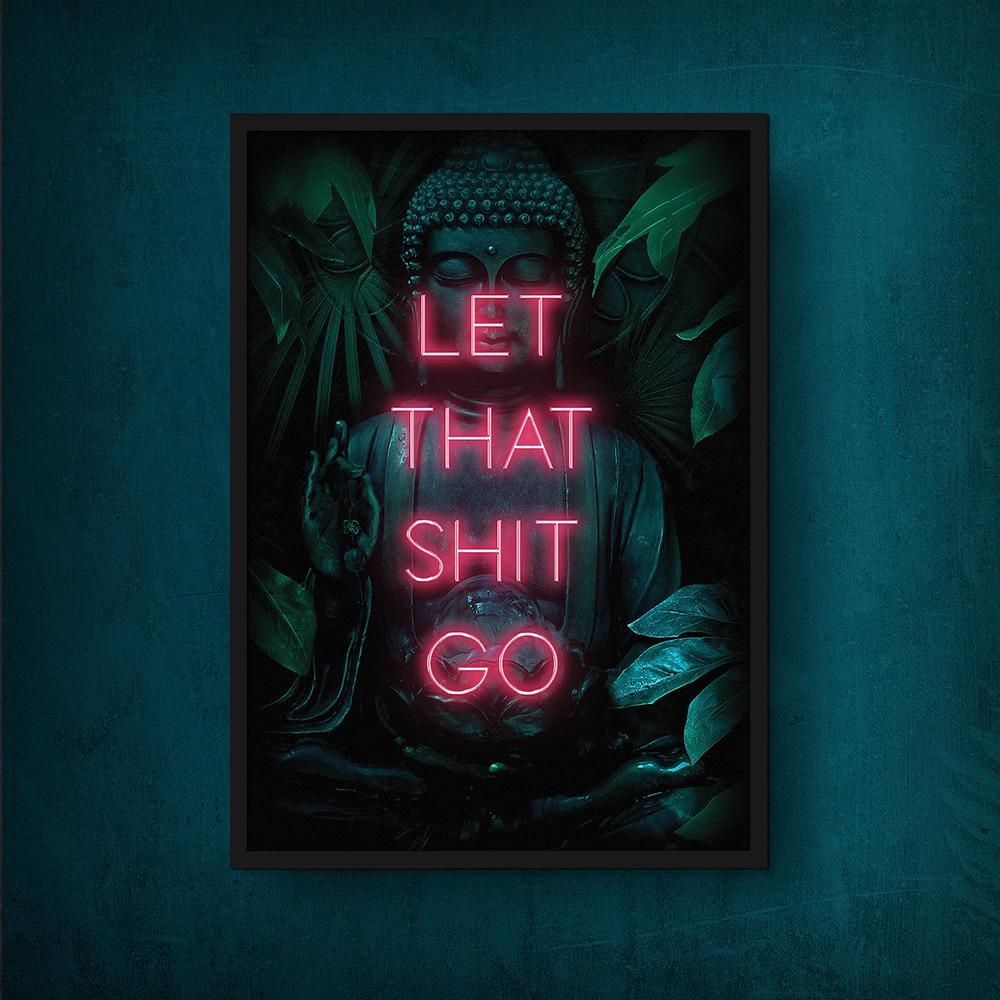 Låt Den Skiten Gå Buddha Affisch | Veska