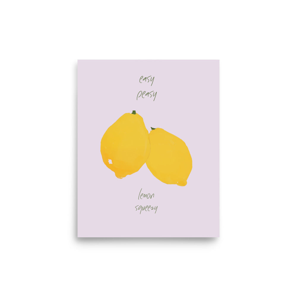 Lätt som en plätt, citronpress | Veska 8″×10″