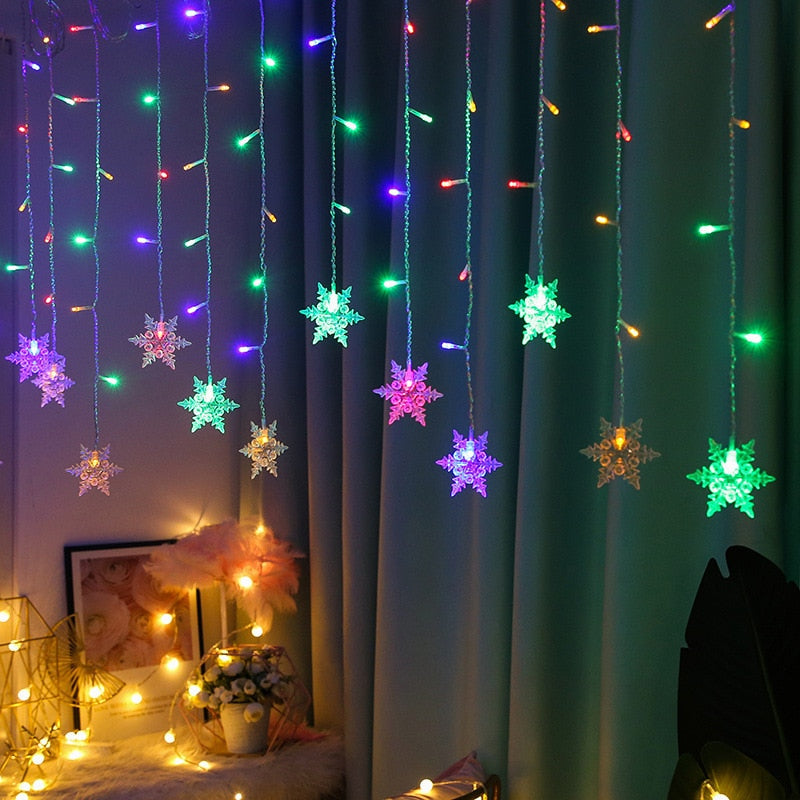 LED Ängel Snöflinga Belysning | Veska Flerfärgad