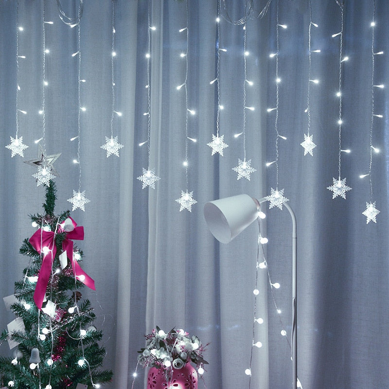 LED Ängel Snöflinga Belysning | Veska Vit