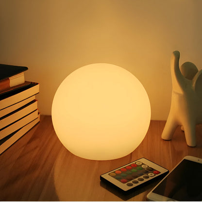 LED Bords Lamp med Dynamisk Färgomläggning - Stämningsbelysning Glödande Boll | Veska