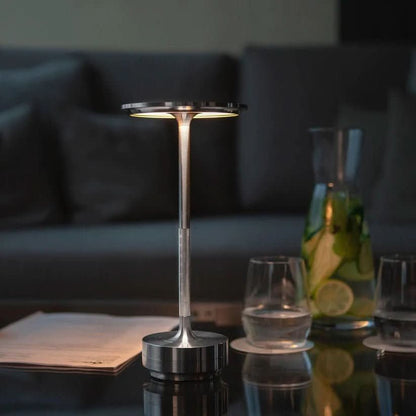 LED bordslampa med dimbar stämningsljus | Veska silver
