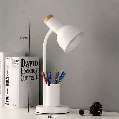 LED Bordslampa med pennhållare för organisation och stil | Veska