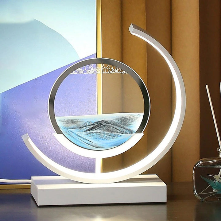 LED Bordslampa med Rörlig Sandlandskap – SandLight | Veska