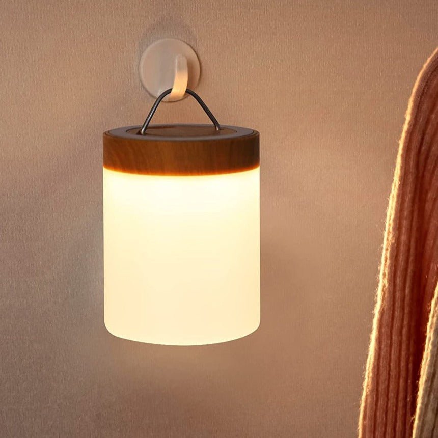 LED Bordslampa med Träbas och Touchkontroll | Veska