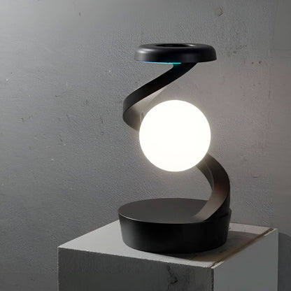LED Bordslampa med Trådlös Laddning | Veska Svart
