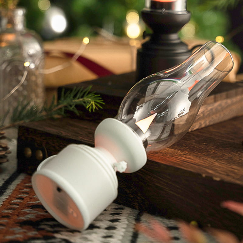 LED Bordslampa med Vintage Lantern Stil | Veska