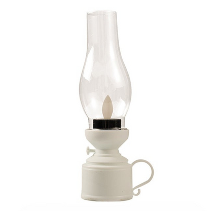 LED Bordslampa med Vintage Lantern Stil | Veska Vit