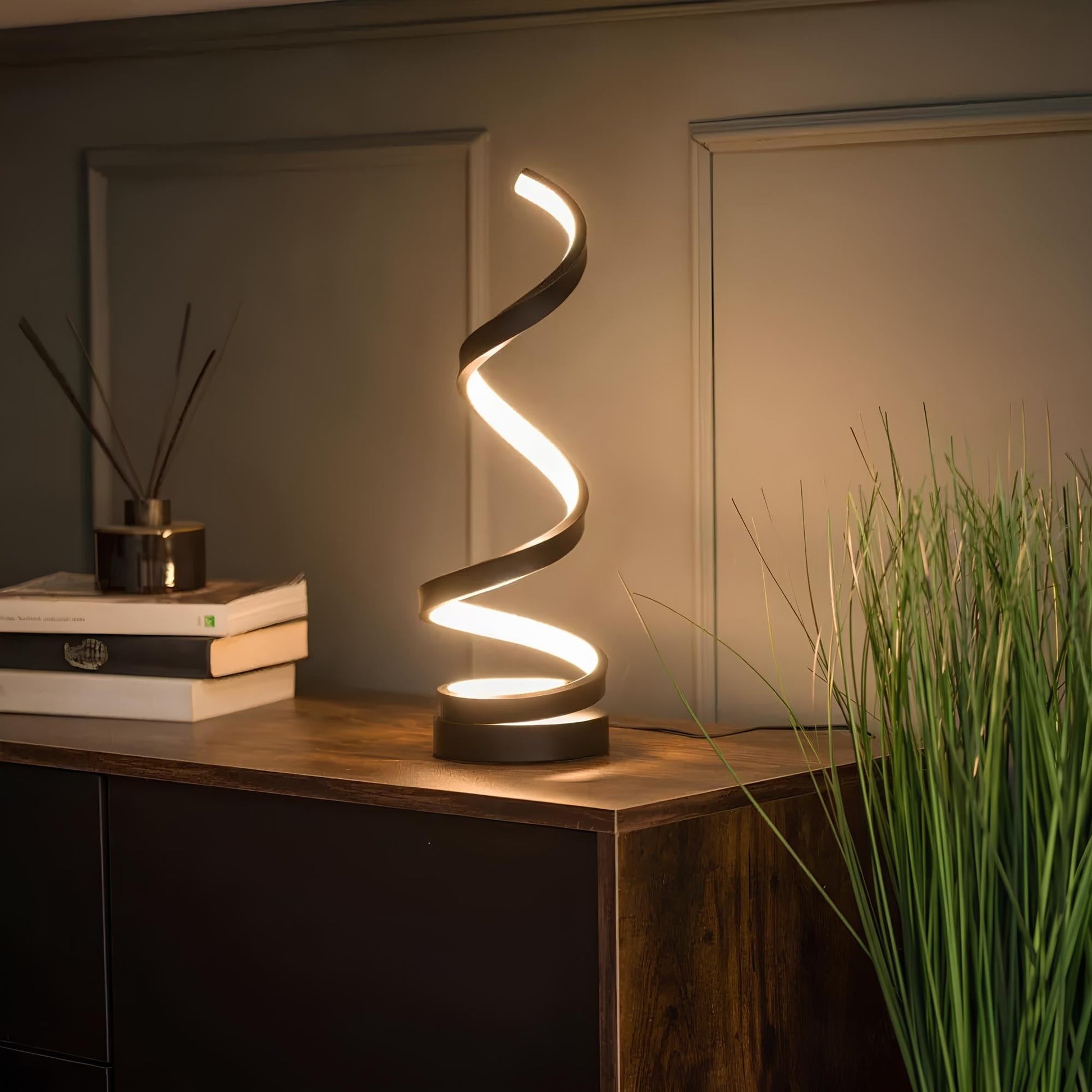 LED Bordslampa Modern Spiral Design | Veska