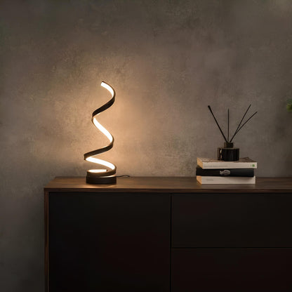 LED Bordslampa Modern Spiral Design | Veska