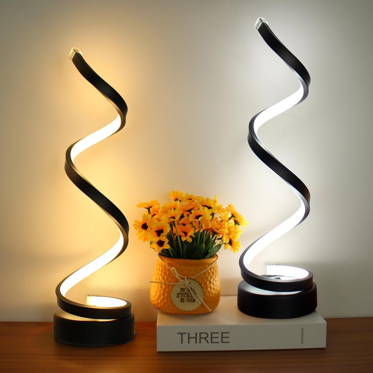 LED Bordslampa Modern Spiral Design | Veska