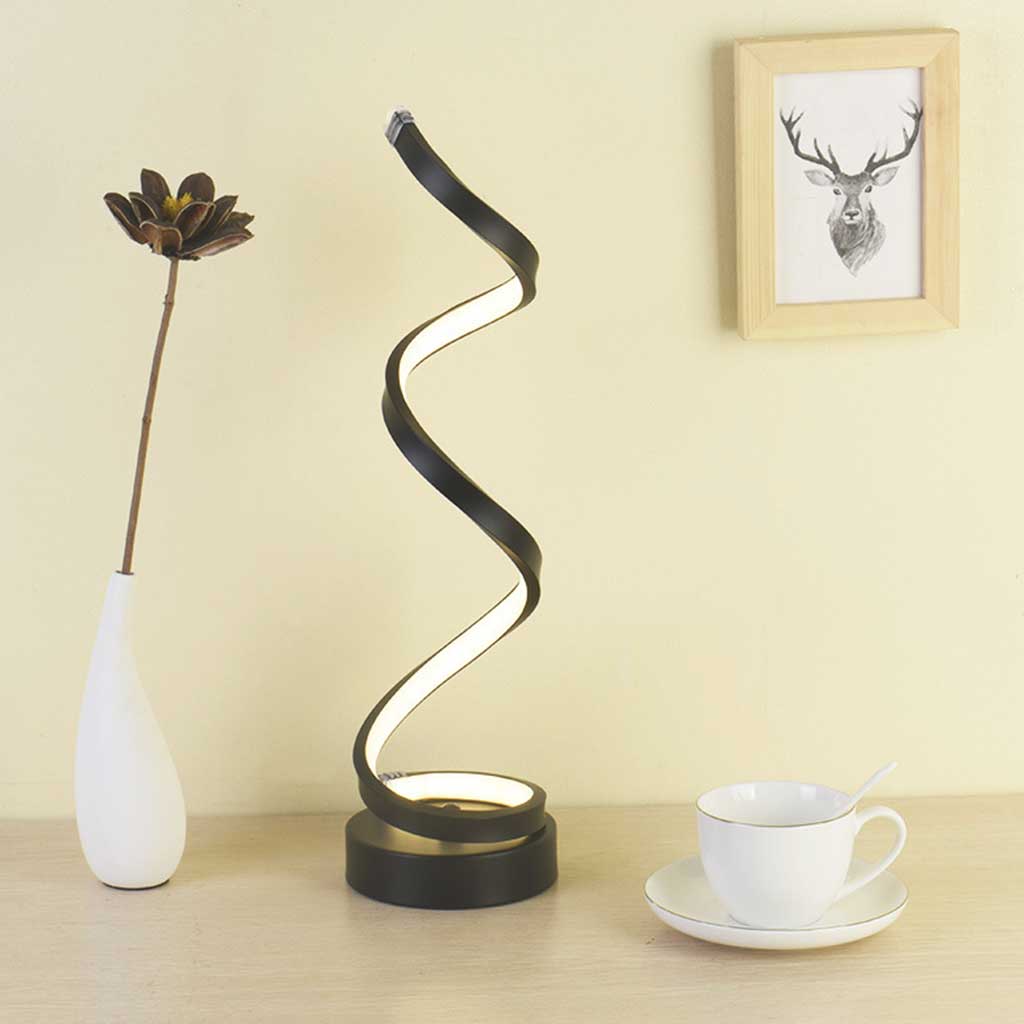 LED Bordslampa Modern Spiral Design | Veska