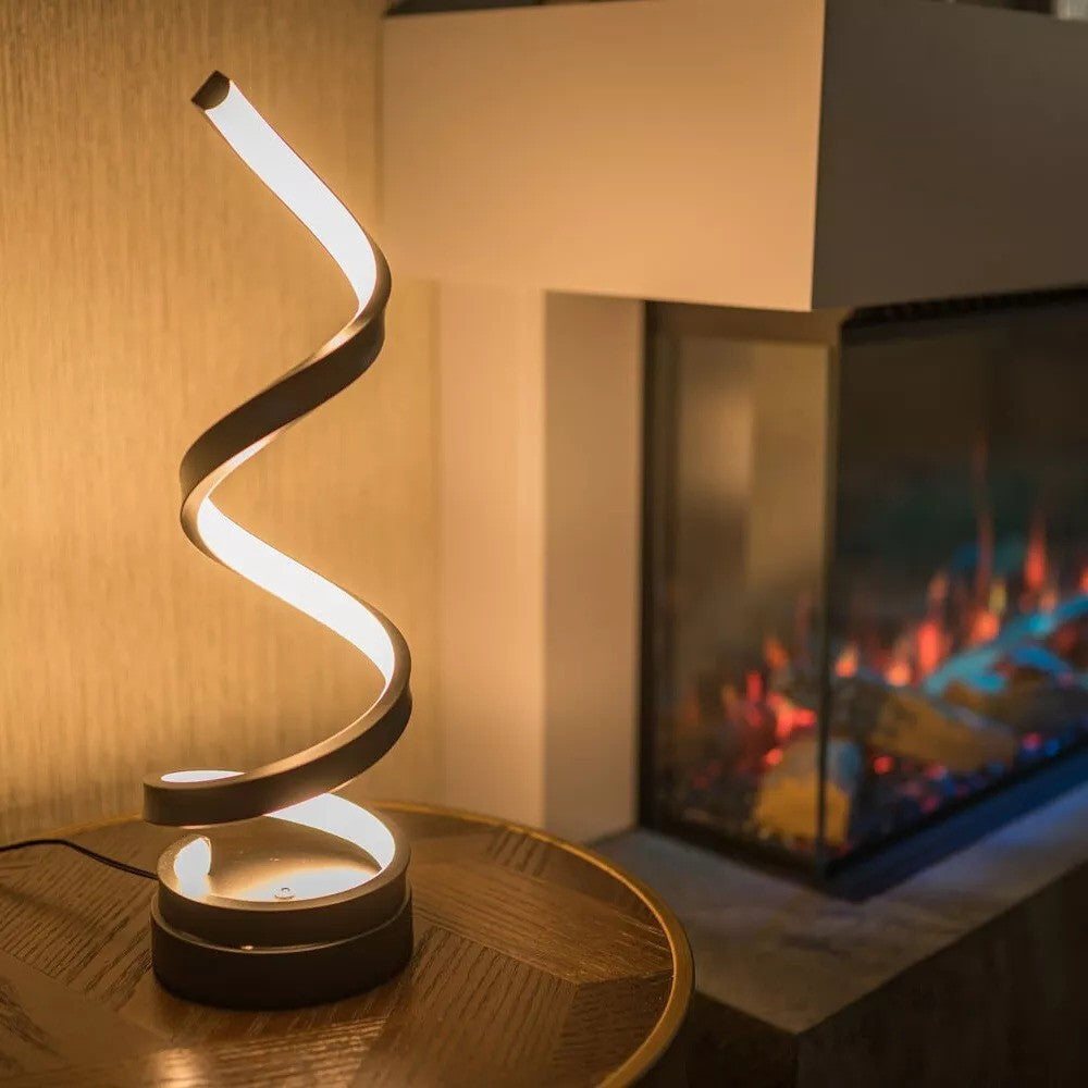 LED Bordslampa Modern Spiral Design | Veska