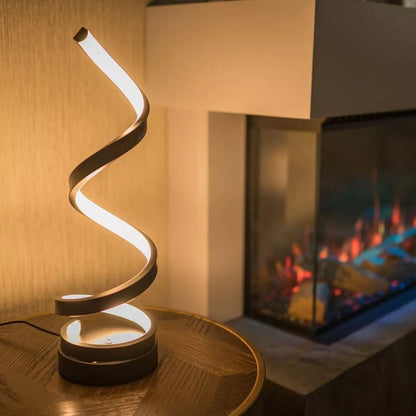 LED Bordslampa Modern Spiral Design | Veska