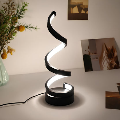 LED Bordslampa Modern Spiral Design | Veska