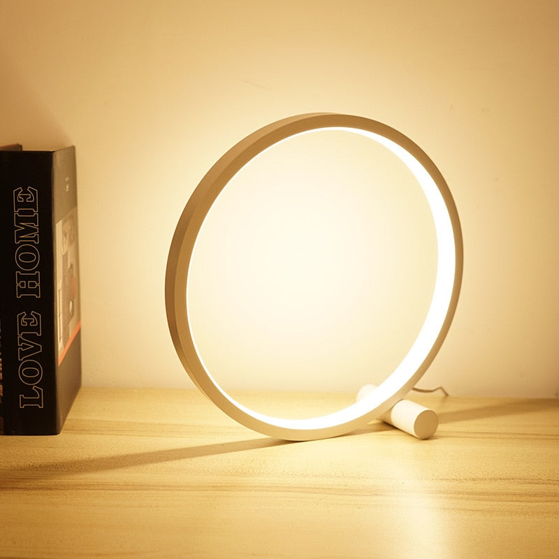 LED Bordslampa Ring Dimbar Sänglampa | Veska