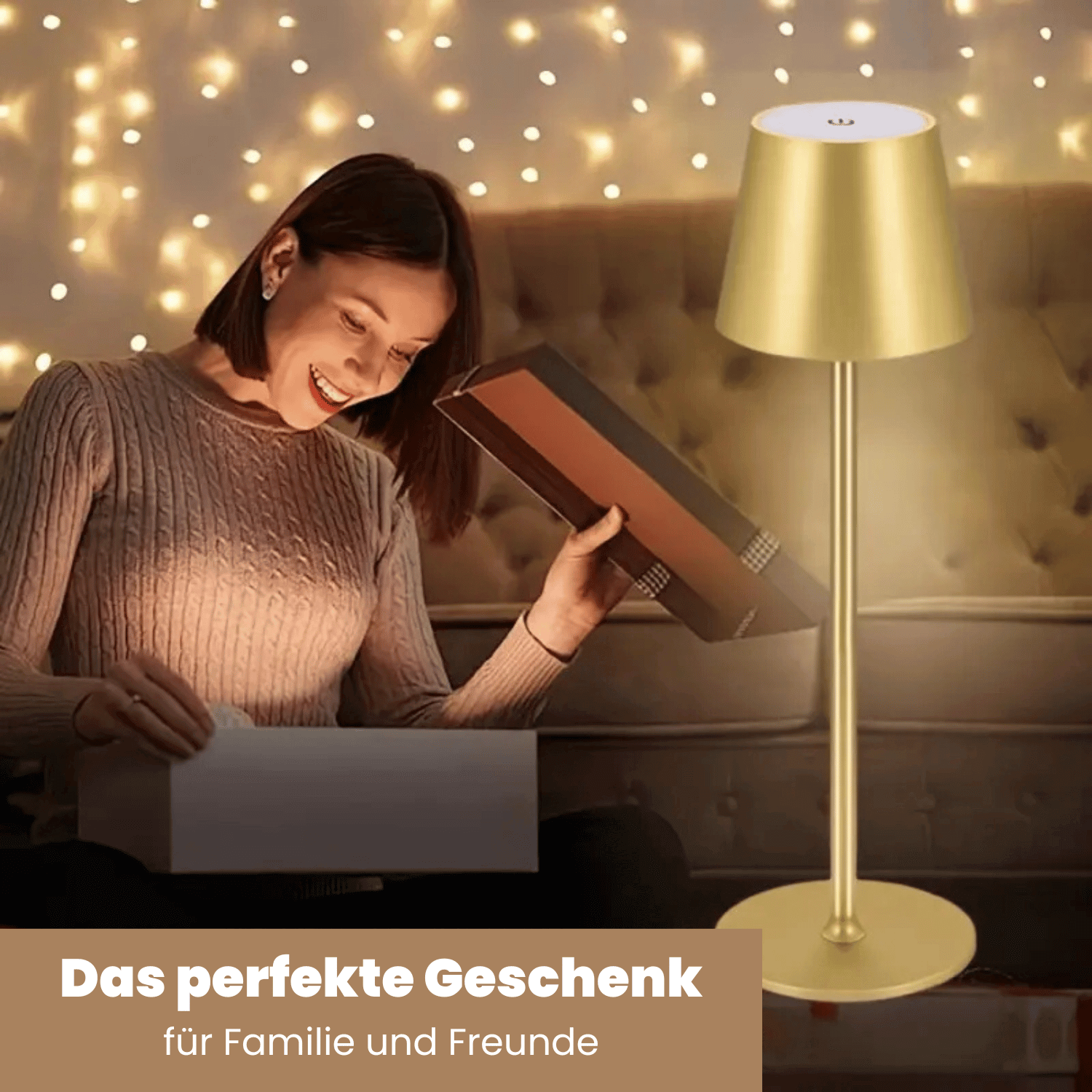 LED Bordslampa – Trådlös, Beröringskontroll & Dimbar Ljus | Veska