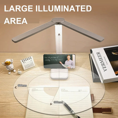 LED Bordslykta | Läsbelysning | USB Laddningsbar. Dimbara & Touch-Styrd för Läsning | Veska