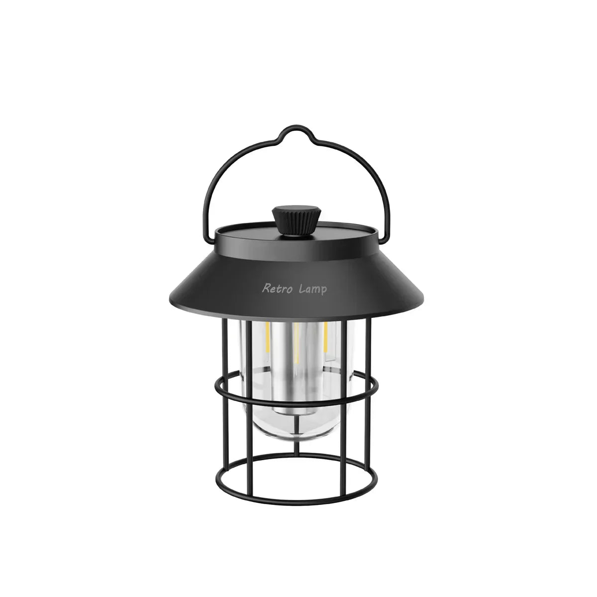 LED Campinglampa i Retrodesign – Bärbar Lampa för Inomhus och Utomhus | Veska