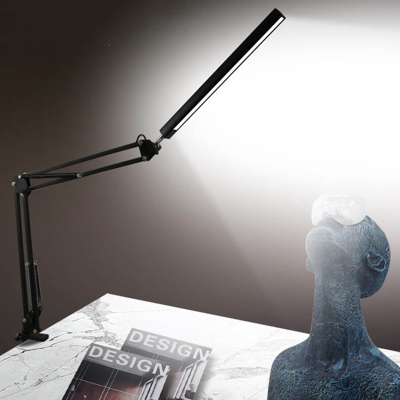 LED Fällbar Lång Arm Klämma Ögon Skydd USB Lästabellampa | Veska