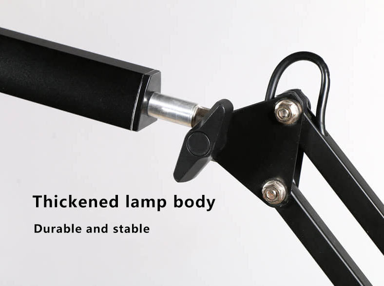 LED Fällbar Lång Arm Klämma Ögon Skydd USB Lästabellampa | Veska
