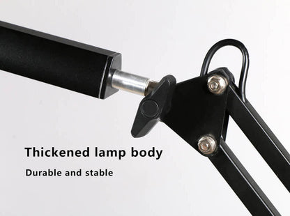 LED Fällbar Lång Arm Klämma Ögon Skydd USB Lästabellampa | Veska