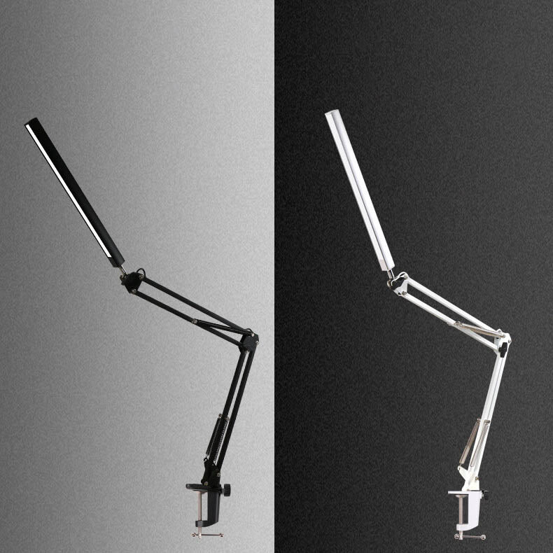 LED Fällbar Lång Arm Klämma Ögon Skydd USB Lästabellampa | Veska
