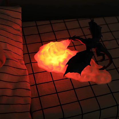 LED Fantasy Dragon Flame Table Lamp | Veska