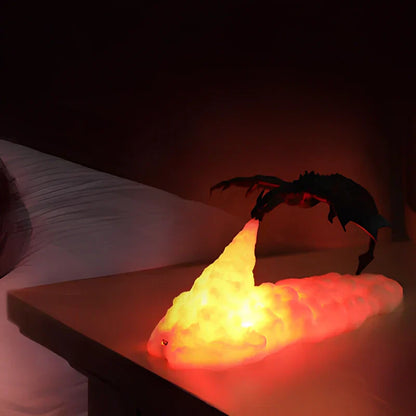 LED Fantasy Dragon Flame Table Lamp | Veska