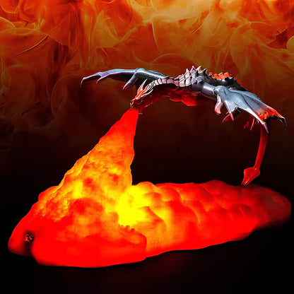 LED Fantasy Dragon Flame Table Lamp | Veska