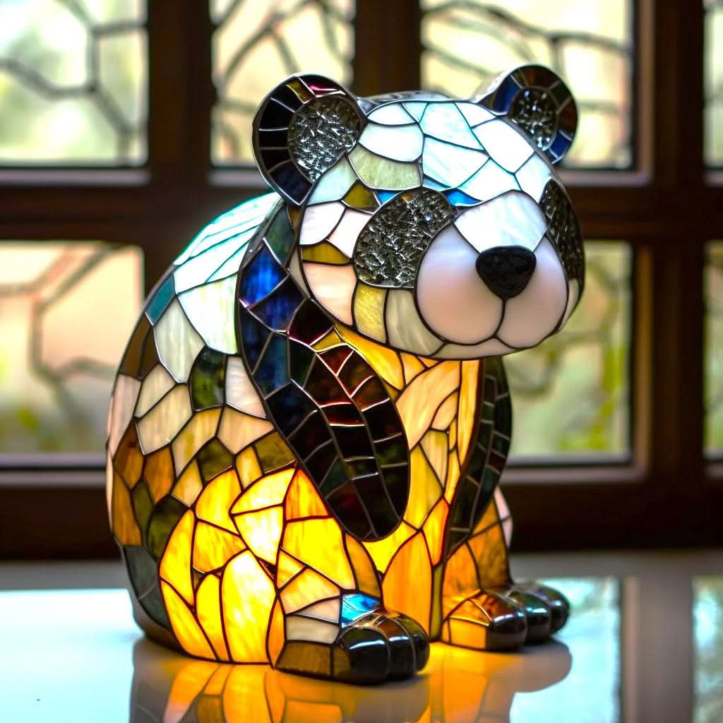 LED Hund Bordslampa – Modern Resin Design | Veska