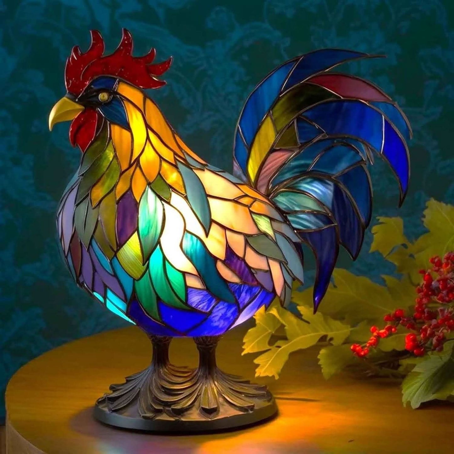 LED Hund Bordslampa – Modern Resin Design | Veska Hanrej