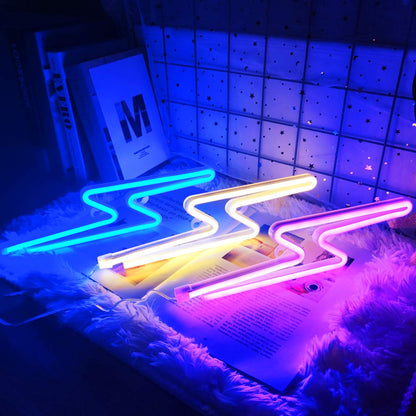 Led Lightning Neon Skylt Vägg Dekor | Veska
