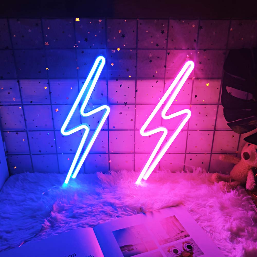 Led Lightning Neon Skylt Vägg Dekor | Veska