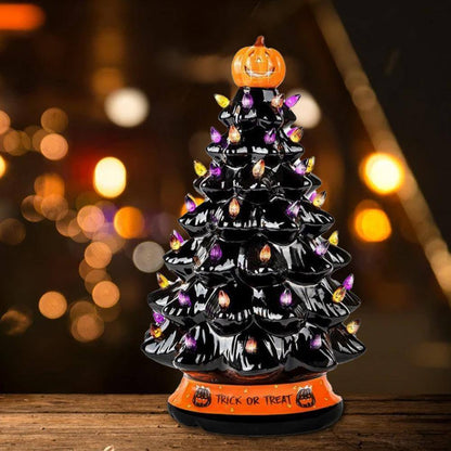 LED Ljus Halloween Pumpa Pynt Träd | Veska