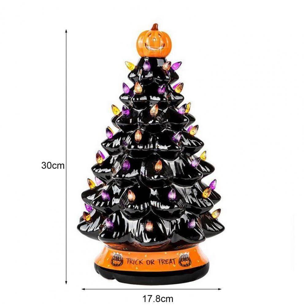 LED Ljus Halloween Pumpa Pynt Träd | Veska
