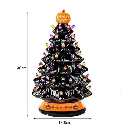 LED Ljus Halloween Pumpa Pynt Träd | Veska