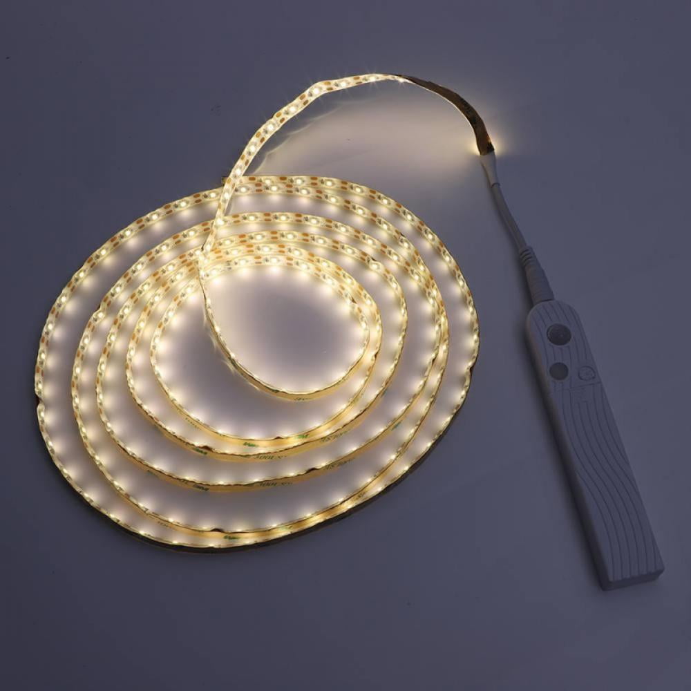 LED-ljusslang med fjärrkontroll 2 meter flexibel stripp för dekorativ belysning i skåp och hyllor | Veska
