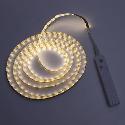 LED-ljusslang med fjärrkontroll 2 meter flexibel stripp för dekorativ belysning i skåp och hyllor | Veska