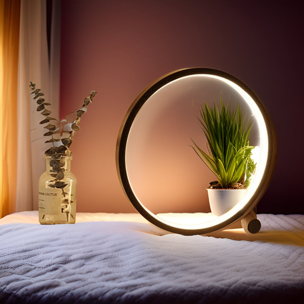 LED Minimalist Dimmbar Rund Bordsbelysning - RumiLight | Veska