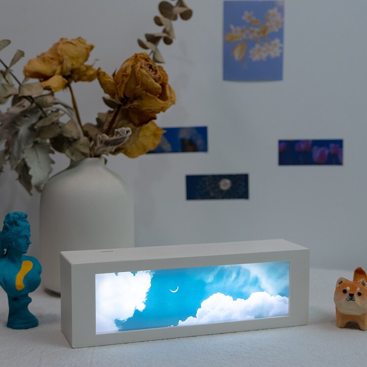 LED Molnig Himmel Uppladdningsbar Nattlampa | Veska