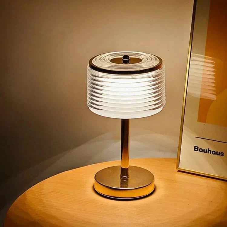 LED Ring Bordslampa med Multi-Lager Skugga | Veska