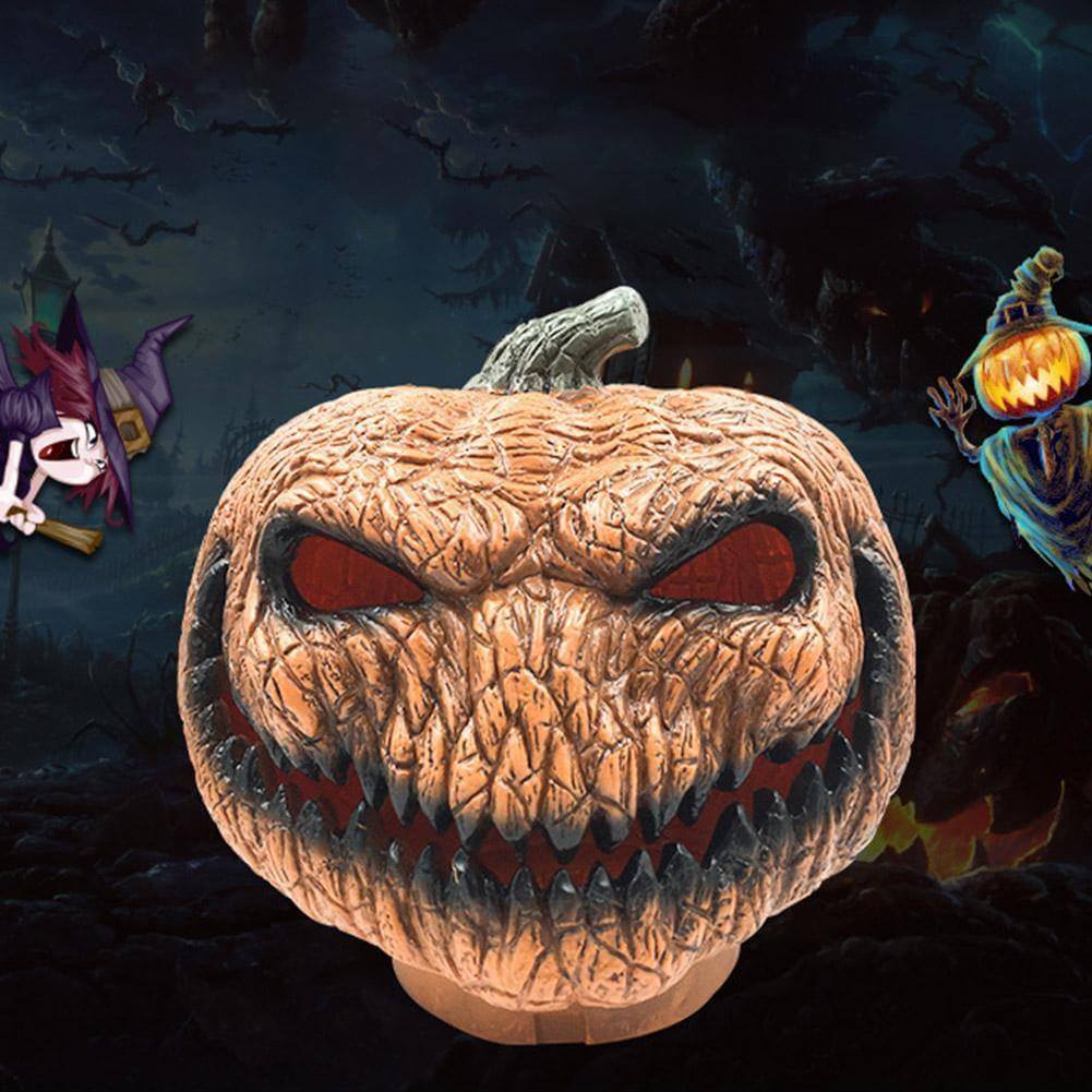 LED Skrämmande Halloween Pumpa Decoration | Veska