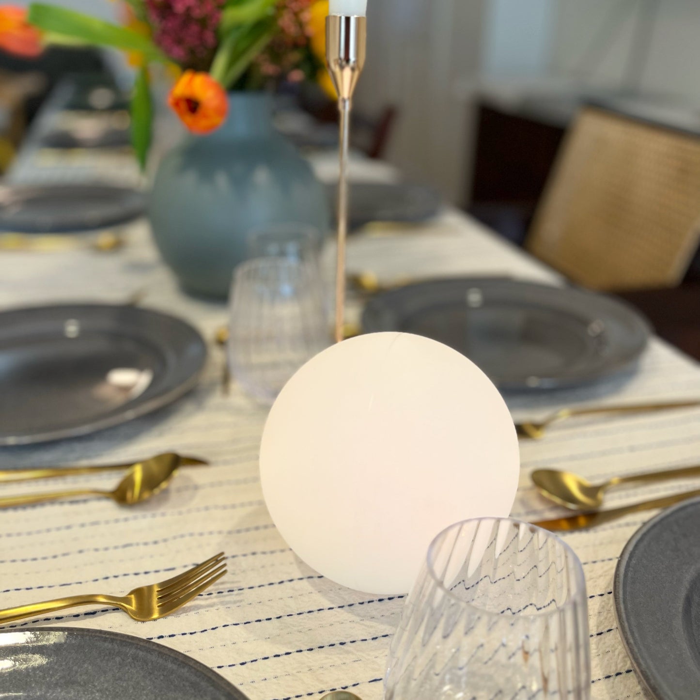 LED Trådlampa - Uppladdningsbar Modern Lampa för Hemmet, Kontoret och Nattduksbordet | Veska