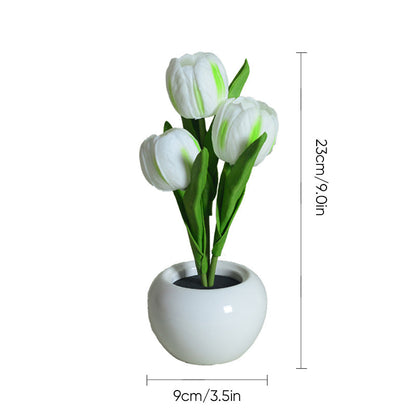 LED Tulpan Nattduksbord Lampa Blomma Bord Lampa | Veska