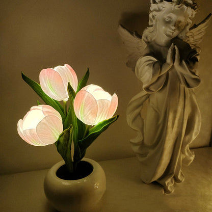 LED Tulpan Nattduksbord Lampa Blomma Bord Lampa | Veska