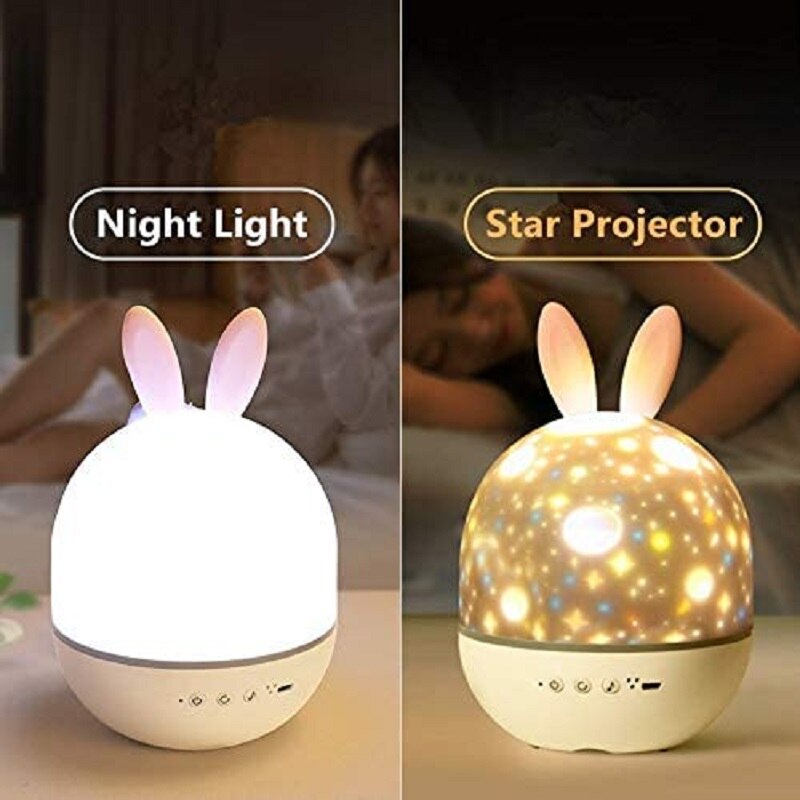 LED Universe Stars Bunny Projektor Nattljus | Veska