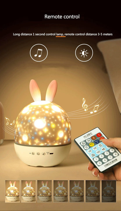 LED Universe Stars Bunny Projektor Nattljus | Veska